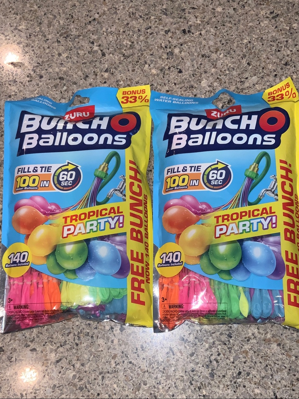 Bunch O Balloons Tropical Party Assorted Color Pack - 2 packs